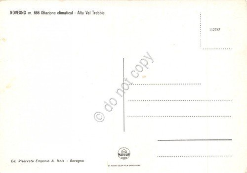 Cartolina Rovegno Alta Val Trebbia panorama dall'alto con M. Roccabruna | Immagine Gallery 2