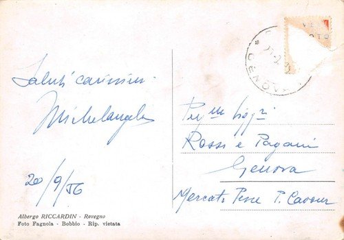 Cartolina Rovegno Panorama 1956 (Genova) | Immagine Gallery 2