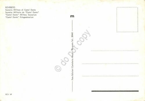 Cartolina Rovereto Sacrario Militare di Castel Dante (Trento) | Immagine Gallery 2