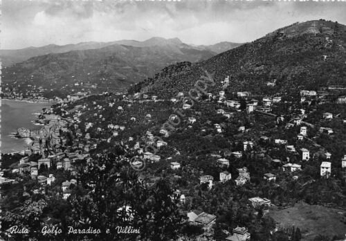 Cartolina Ruta Golfo paradiso Villini 1954 (Genova)