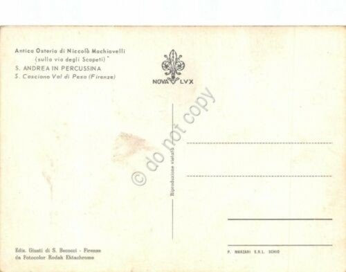Cartolina S. Andrea in Percussina Antica Osteria di Niccolò Macchiavelli …
