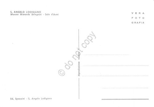 Cartolina S. Angelo Lodigiano Museo Morando Bolognini sala d' armi