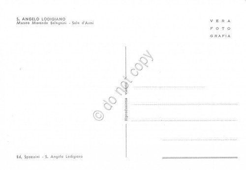 Cartolina S. Angelo Lodigiano Museo Morando Bolognini sala d' armi | Immagine Gallery 2