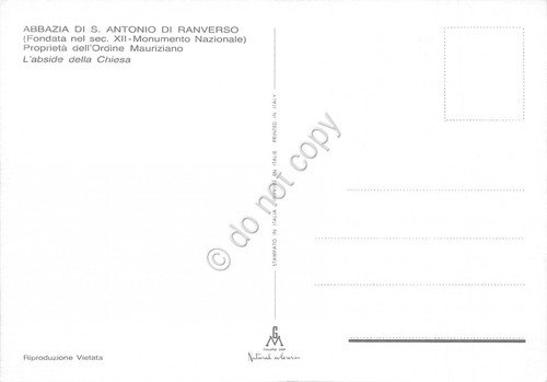 Cartolina S. Antonio di Ranverso Abbazia Abside | Immagine Gallery 2