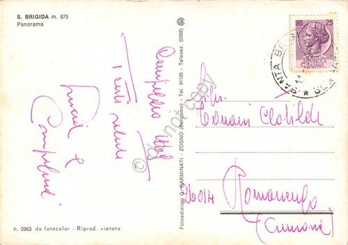 Cartolina S. Brigida panorama anni '60 | Immagine Gallery 2