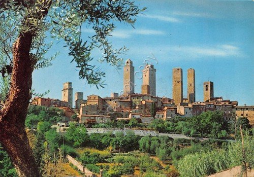Cartolina S. Gimignano città panorama 1988 | Immagine principale