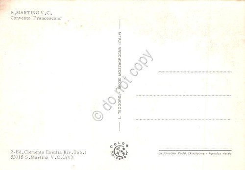 Cartolina S. Martino Valle Caudino Convento Francescano