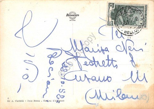 Cartolina S. Pellegrino Terme dal piazzale della stazione (Bergamo) | Immagine Gallery 2