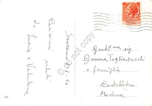 Cartolina S. Remo Panorama da discesa cancello 1954 | Immagine principale