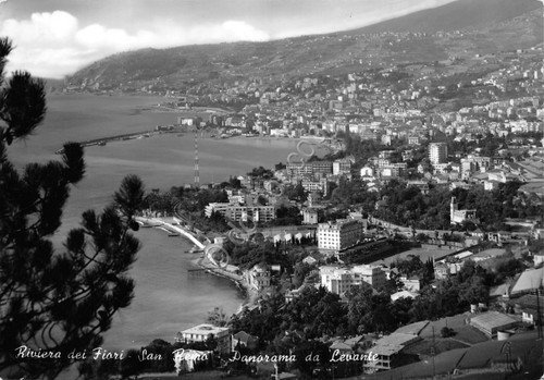 Cartolina S. Remo Panorama da Levante 1964 (Imperia)