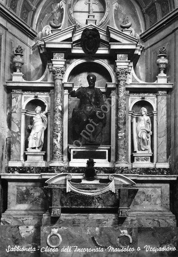 Cartolina Sabbioneta Chiesa dell'Incoronata interno