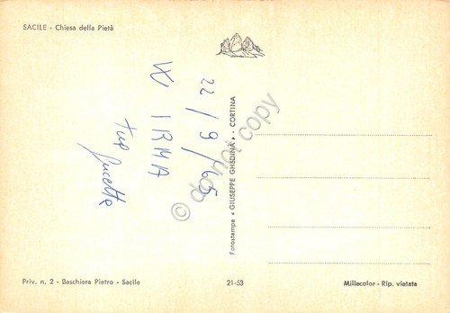 Cartolina Sacile Chiesa della Piet? 1965 (Pordenone) | Immagine Gallery 2