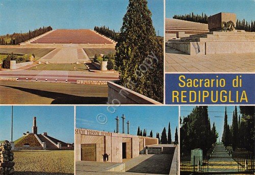 Cartolina Sacrario di Redipuglia vedute varie