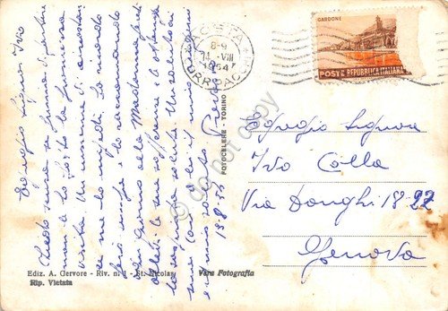 Cartolina Saint Nicolas Frazione Superiore 1964 | Immagine Gallery 2