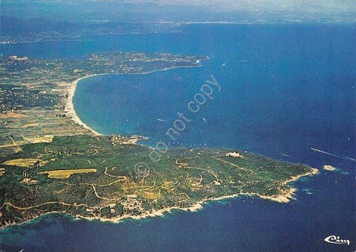 Cartolina Saint Tropez Baie de Pampelonne vista aerea timbro Saint … | Immagine principale
