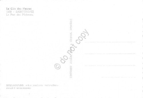 Cartolina Saint Tropez Le porrt des pecheurs