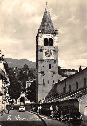 Cartolina Saint Vincent Chiesa Parrocchiale