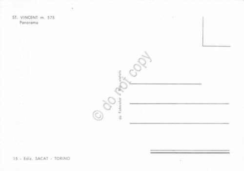 Cartolina Saint Vincent Panorama