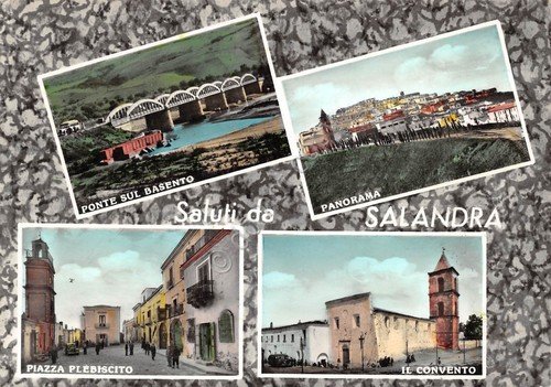 Cartolina Salandra 4 vedute 1964 | Immagine principale