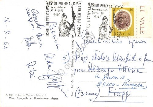 Cartolina Salandra 4 vedute 1964 | Immagine Gallery 2