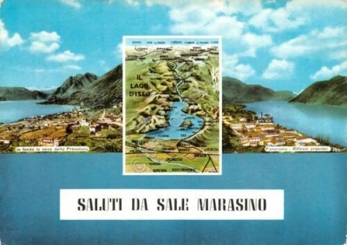 Cartolina Sale Marasino vedute 1970 (Brescia) | Immagine principale