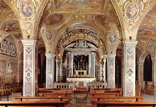 Cartolina Salerno Cattedrale Basilica inferiore interno