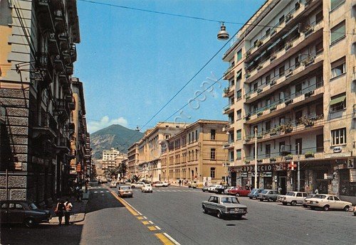Cartolina Salerno Corso Garibaldi negozi strada auto anni '70 ED … | Immagine principale