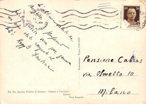 Cartolina Salerno Lungomare Trieste animata 1941 | Immagine Gallery 2