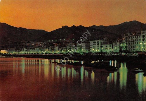 Cartolina Salerno panorama notturno 1976 | Immagine principale