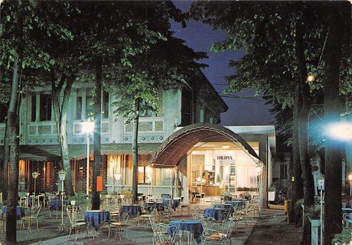 Cartolina Salice Terme Caffè delle Terme 1980