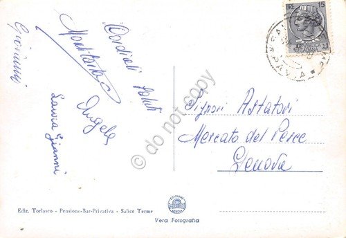 Cartolina Salice Terme Piscine (Pavia)