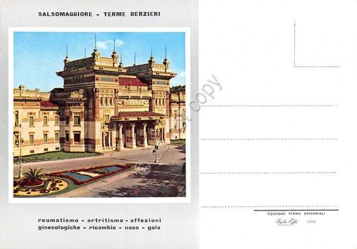 Cartolina Salsomaggiore Terme Berzieri 1/2 vignetta