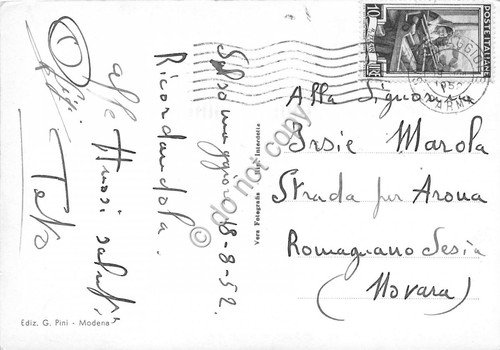 Cartolina Salsomaggiore Terme Berzieri 1952 | Immagine Gallery 2