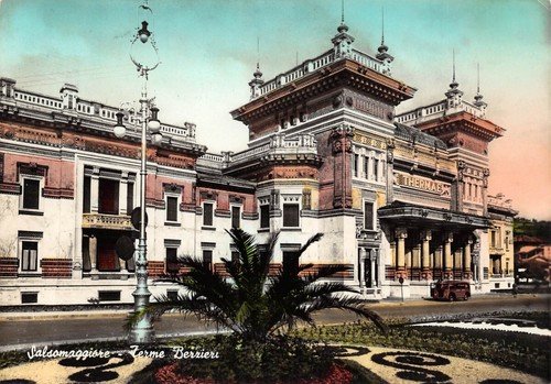 Cartolina Salsomaggiore Terme Berzieri 1958