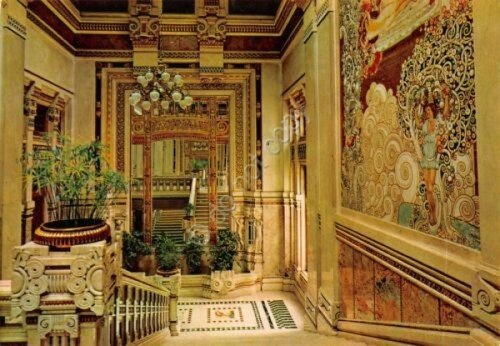 Cartolina Salsomaggiore Terme Berzieri interno scalinata (Parma) | Immagine principale