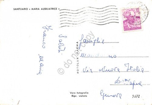 Cartolina Salsomaggiore Terme Santuario del Poggio anni '60 | Immagine Gallery 2