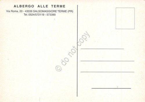 Cartolina Salsomaggiore Terme vedute Albergo delle Terme (Parma) | Immagine Gallery 2