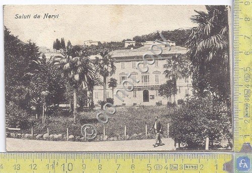 Cartolina Saluti da - Nervi - 1912 (Genova) | Immagine principale