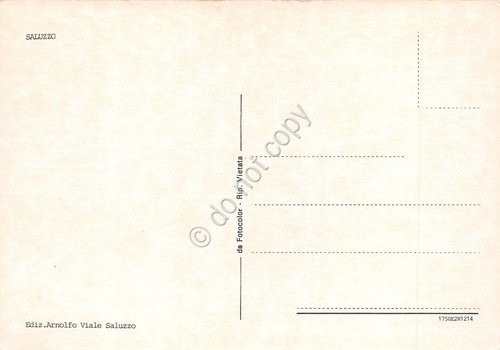 Cartolina Saluzzo vedute varie paese