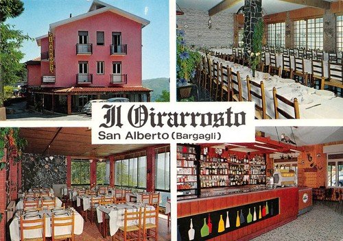 Cartolina San Alberto Bargagli Ristorante il Girarrosto Vedutine | Immagine principale