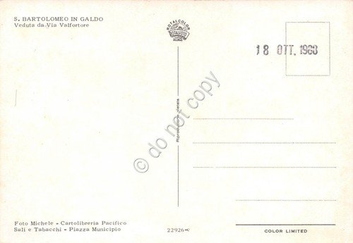 Cartolina San Bartolomeo in Galdo Benevento vista da Via Valforte | Immagine Gallery 2