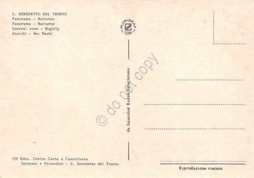 Cartolina San Benedetto del Tronto panorama cittadina notturno | Immagine Gallery 2