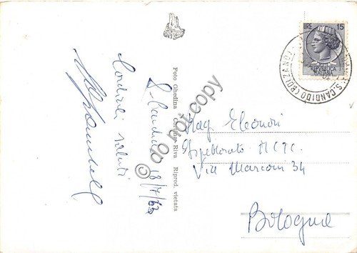 Cartolina San Candido panorama 1963