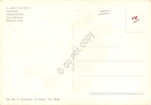 Cartolina San Donà di Piave panorama