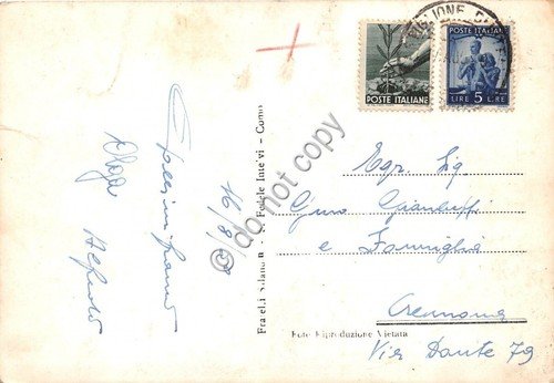 Cartolina San Fedele Intelvi Panorama Monte Generoso Capanna Bruno 1950