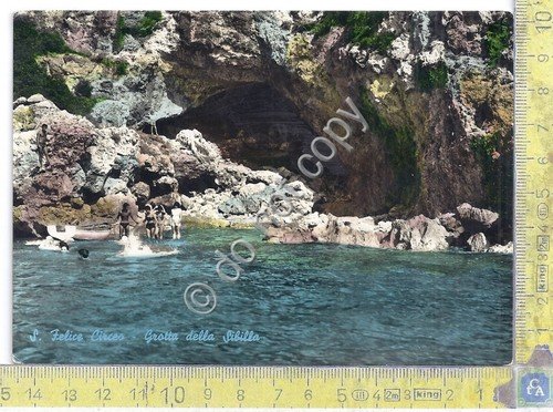 Cartolina San Felice Circeo - Grotta della Sibilla - 1956 …