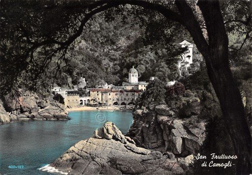Cartolina San Fruttuoso di Camogli scorcio della baia anni '60 | Immagine Gallery 1