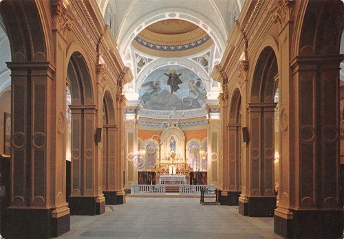 Cartolina San Gabriele dell'Addolorata Teramo santuario interno 1952 | Immagine principale