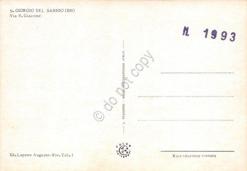 Cartolina San Giorgio del Sannio Via San Giacomo | Immagine Gallery 2