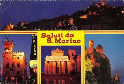 Cartolina San Marino vedute notturno | Immagine principale
